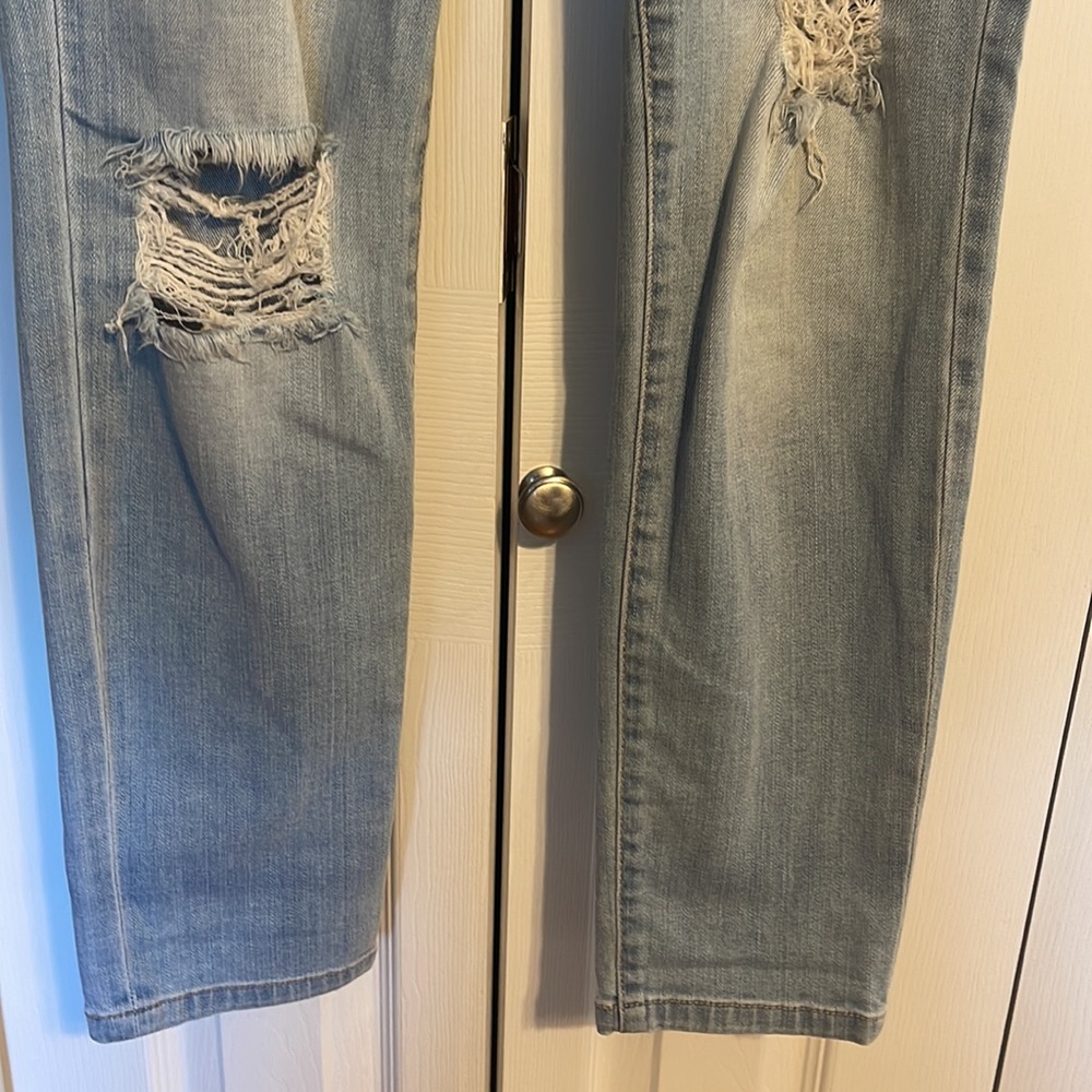 Dyndnm CARA light wash distressed jeans size 26 - Picture 6 of 10